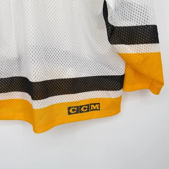 Vintage CCM Pittsburgh Penguins Mesh Penguin Hockey Jersey Mens XL White 90s USA